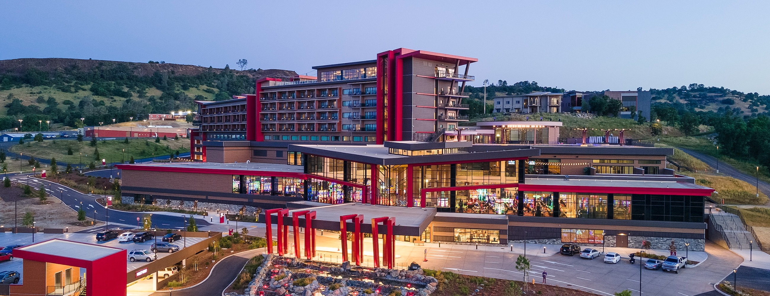 Chicken Ranch Casino Resort from above