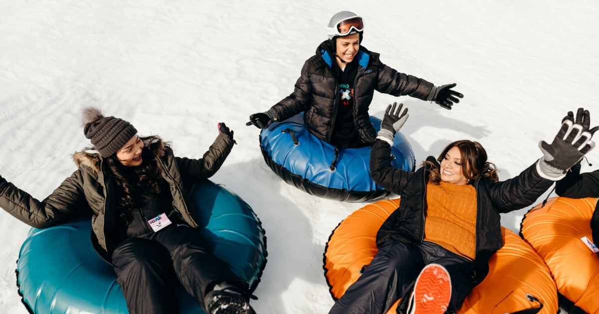 Family at Leland Snowplay