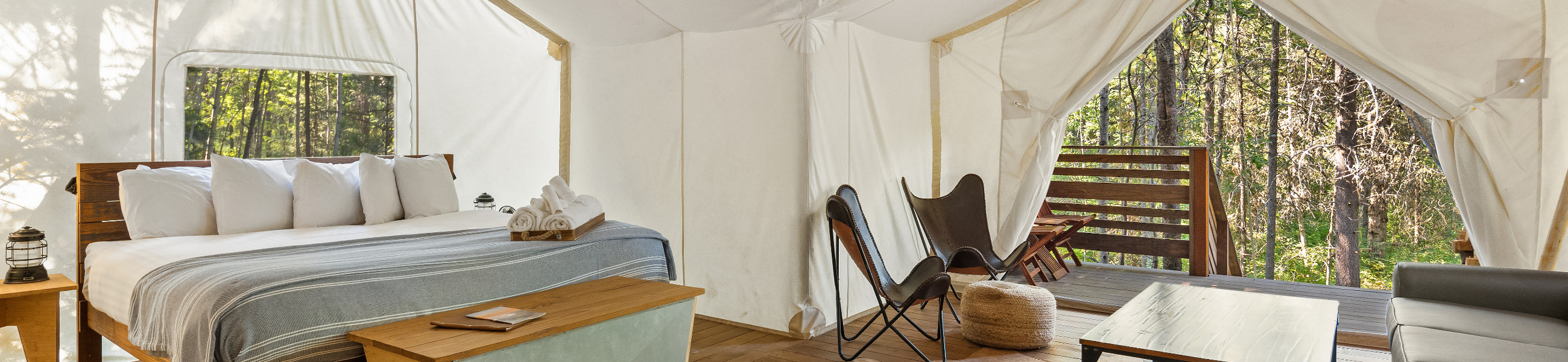 Under Canvas tent interior
