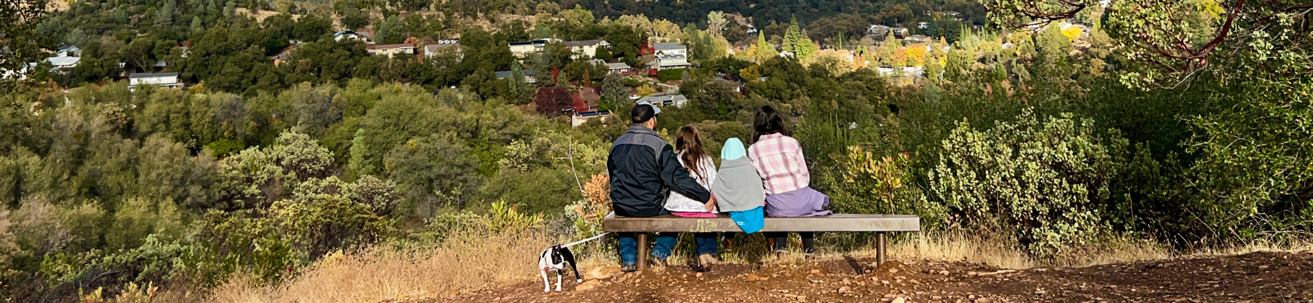 Family on Dragoon Gulch Trail in Sonora